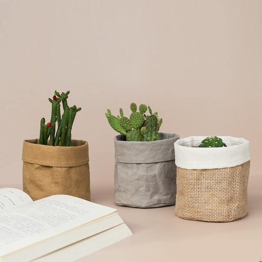 Rustieke Stoffen Plantenmand