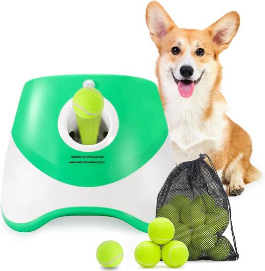 Automatische Ballenwerper voor Honden – 3 Afstandinstellingen voor Eindeloos Apporterenplezier