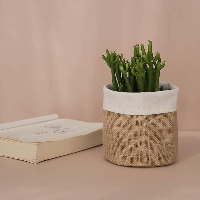 Rustieke Stoffen Plantenmand